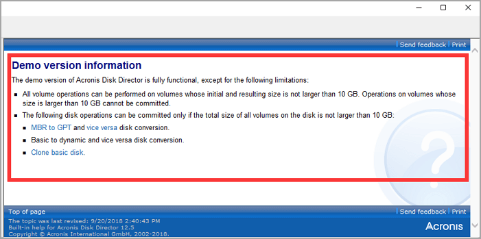 acronis Disk Director