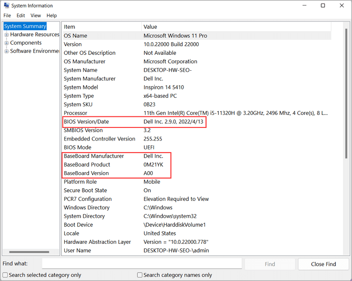 檢查 BIOS 和主板版本