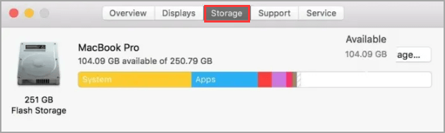 檢查磁碟使用情況 mac - 關於本機
