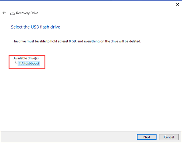 創建 USB 隨身碟- 第 3 步