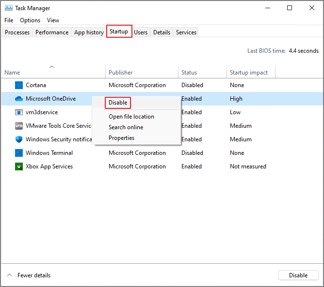 停止一些背景程式