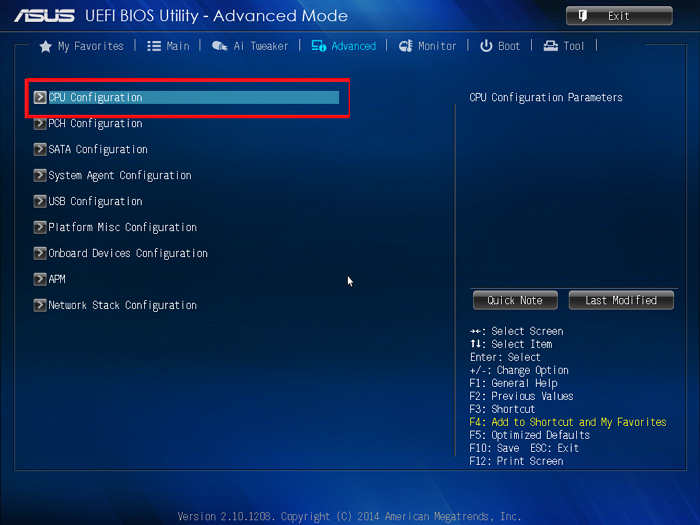 輸入Intel BIOS 設定