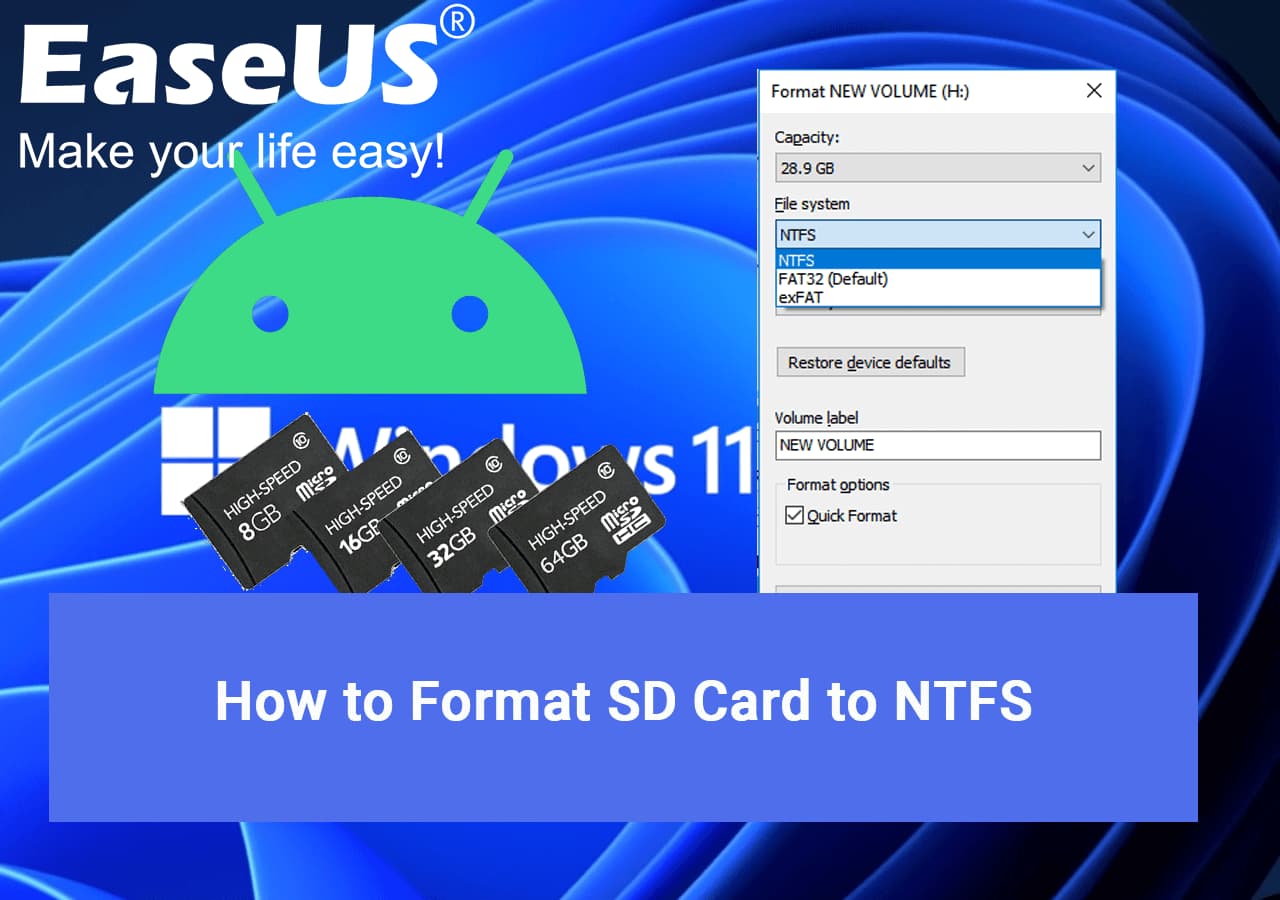 在 Android 上將 SD 卡格式化為 NTFS