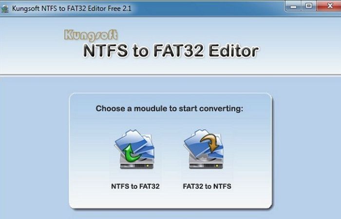 Kungsoft NTFS 轉 FAT32 編輯器
