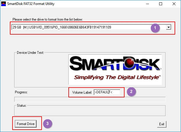 通過 SmartDisk FAT32 Format Utility 將裝置格式化為 FAT32