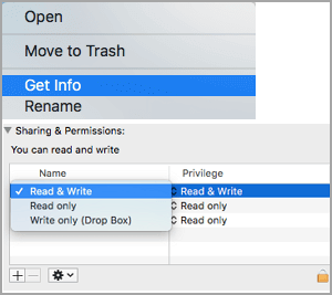 單擊進入並單擊讀取和寫入