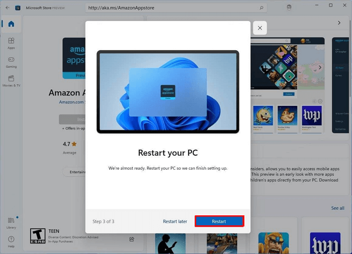 安裝亞馬遜應用商店