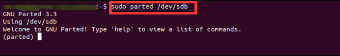 parted指令 - 2