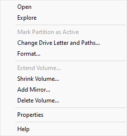 在 Windows 11 磁碟管理中右鍵單擊磁碟區