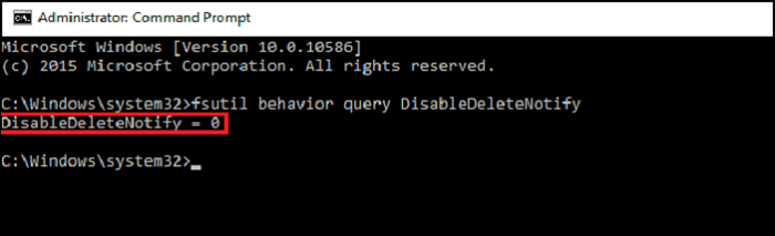 檢查 SSD 上是否啟用了修剪
