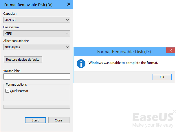 Windows 無法格式化 USB
