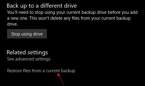 從檔案歷程記錄中還原檔案