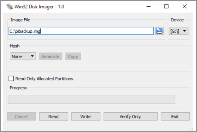 選擇保存備份檔案的位置