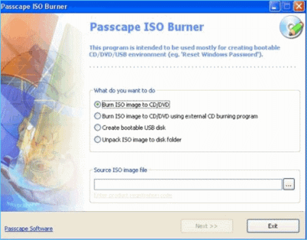 Passcape ISO Burner