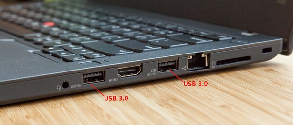 連接外接硬碟到USB 3.0埠