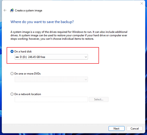 備份圖片的儲存位置