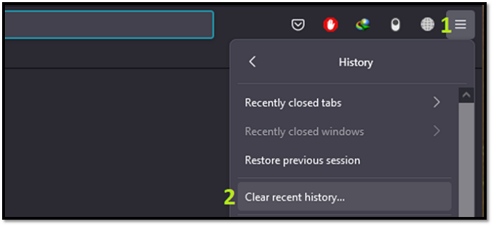 清理緩存歷史記錄