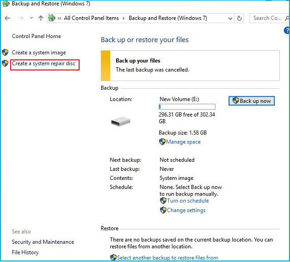創建Windows 10的修復光碟