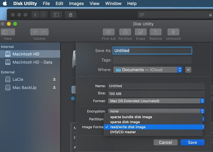 Mac中建立磁碟映像 - 2