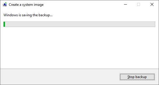 建立系統映像步驟 6