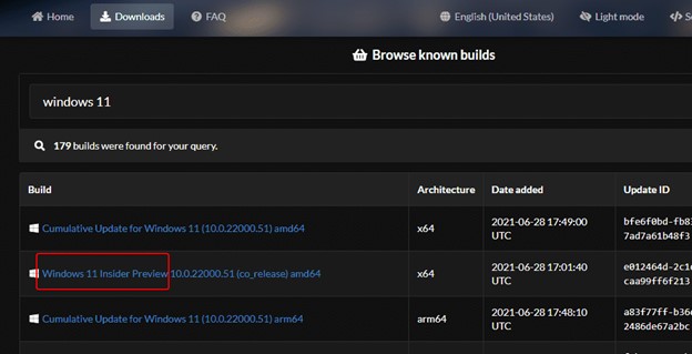 在第三方網站下載windows 11 arm iso