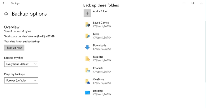 Windows檔案歷程記錄備份3