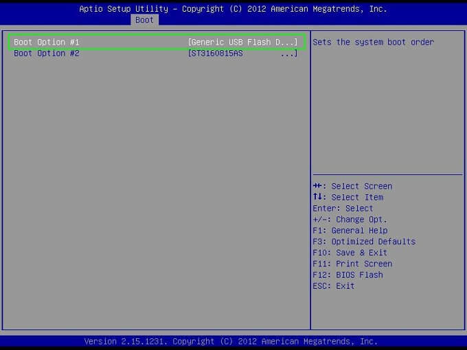 如果 USB 無法啟動,設定 #2 的選項將在之後啟動。