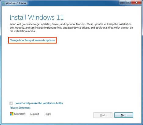 變更設定下載更新
