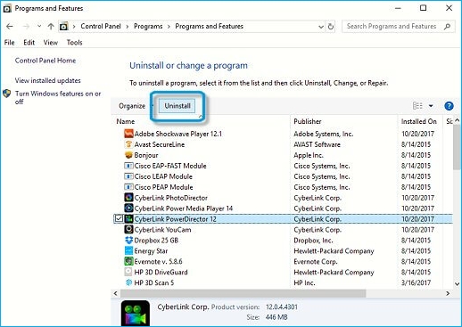 解除安裝第三方工具