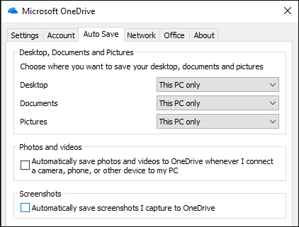 windows 10 onedrive 自動儲存