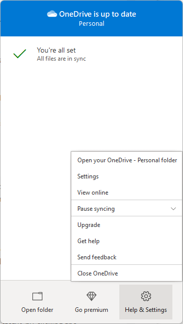 OneDrive 確認