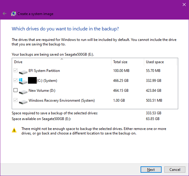 默認選擇系統磁碟