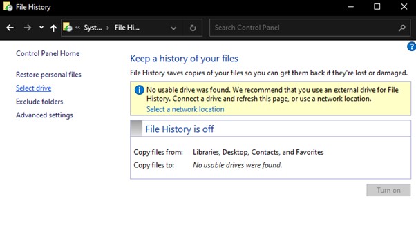 點擊選擇磁碟機