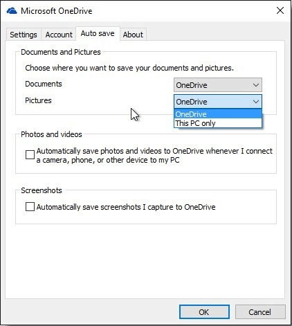 windows 10 onedrive 自動儲存