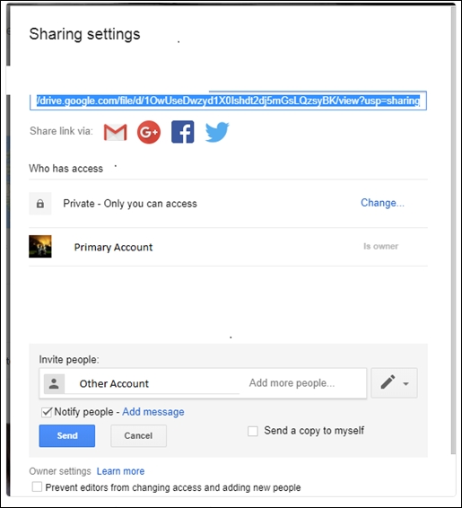 添加您想要共享檔案的人