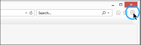 在 Internet Explorer 中打開設定