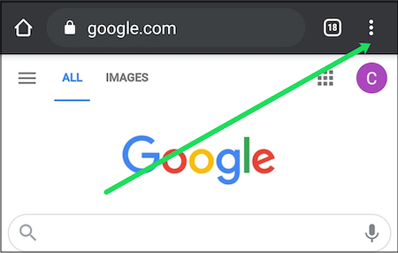 谷歌應用程式上的三個點