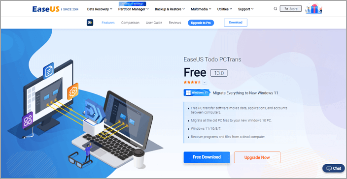 EaseUS Todo PCTrans 首頁