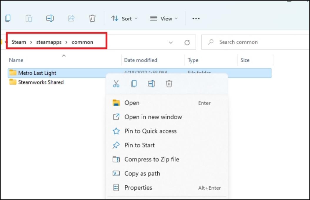 在公共資料夾中複製貼上遊戲