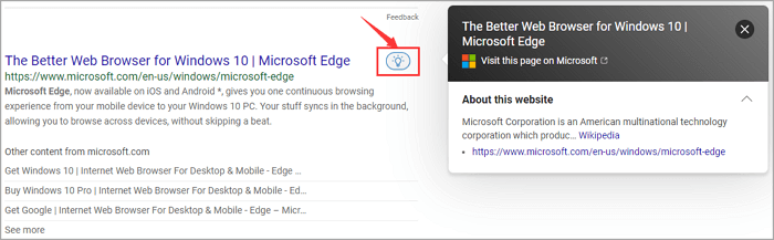 預覽結果 - Microsoft Edge
