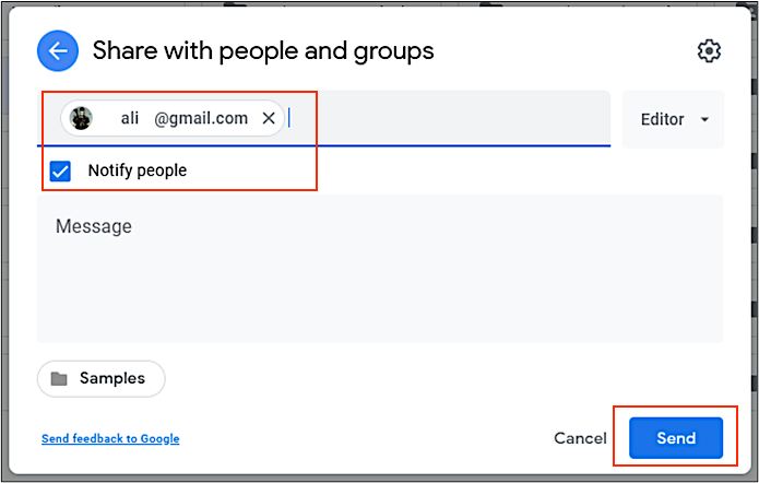 與他人共享 Google Drive