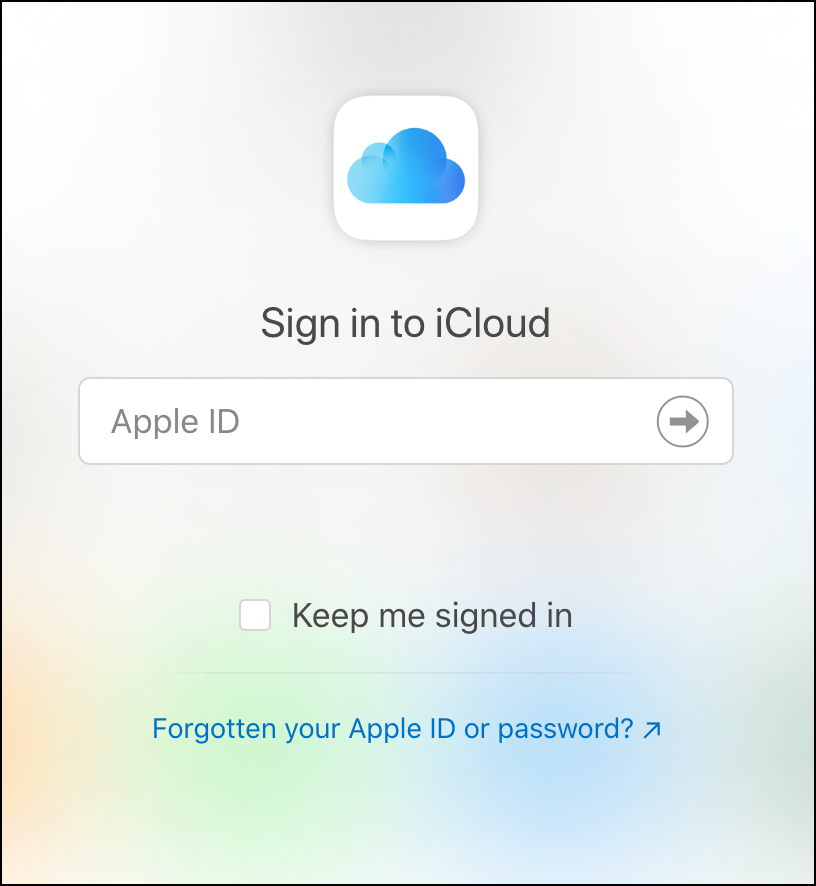 登入 icloud 網站