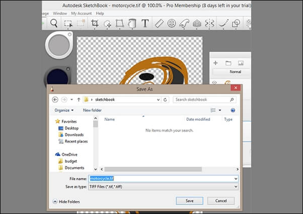 從速寫本應用程式中儲存