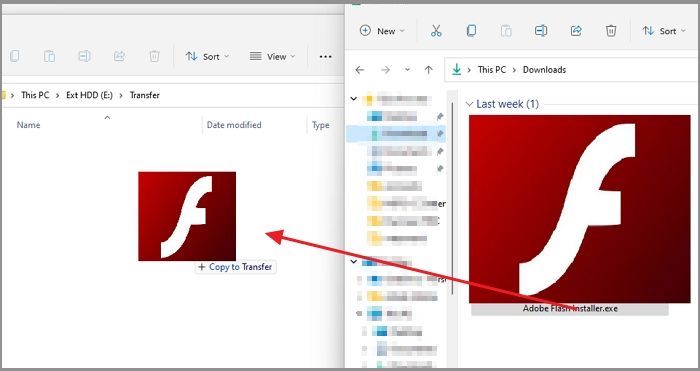 轉移 Adobe 安裝程式