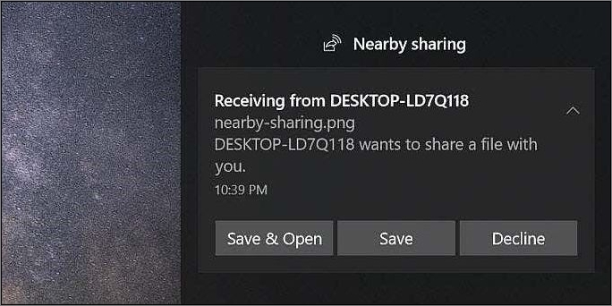 選擇儲存並打開選項
