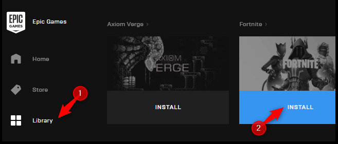 從原始位置卸載 Epic 遊戲應用程式