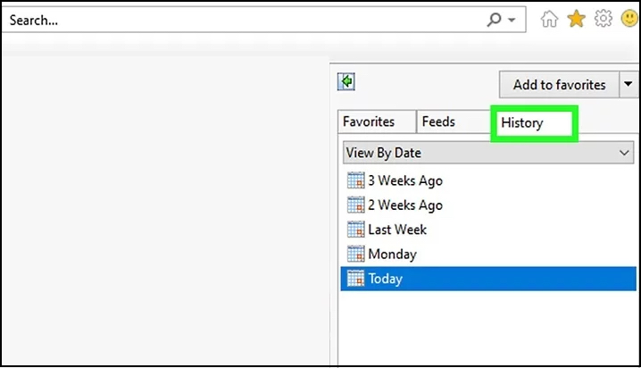 在 ie 瀏覽器中查看瀏覽歷史記錄