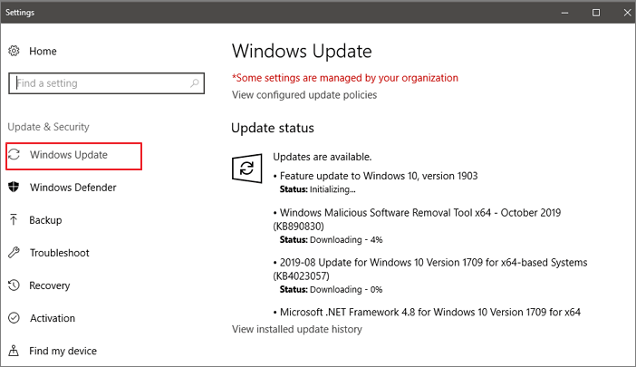更新 Windows 10 以修復鄰近分享