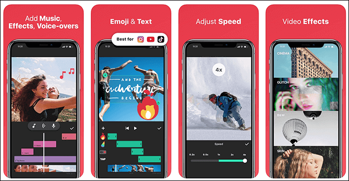 用於智慧型手機的 inshot 影片剪輯軟體