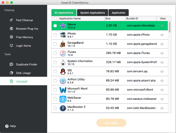 解除安裝mac程式